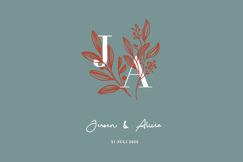 Jeroen & Alicia logo ontwerp 31 juli 2020 Het Grafisch Atelier